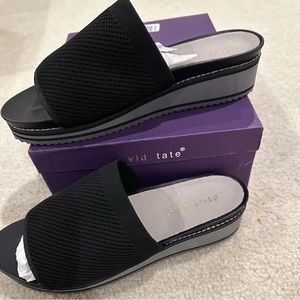 Brand New David Tate Women’s Black Sandals Size 10.5 WW